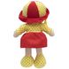 М'яка іграшка лялька з вишитим обличчям, 36 см, червона сукня (861095) 861095 фото 2