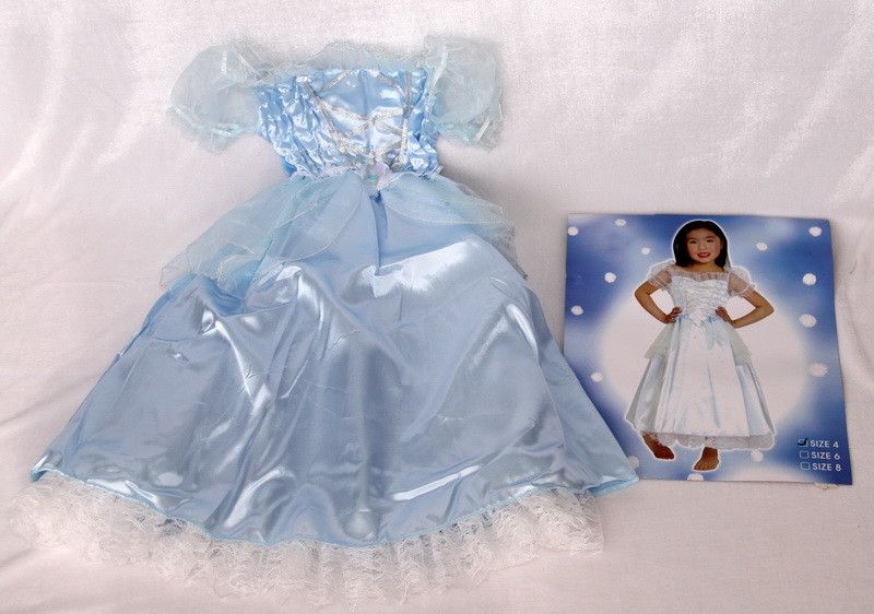 Детское карнавальное платье, 6 лет - 115 см, голубой, полиэстер (460885-4) 460885-4 фото