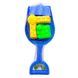 Пісочний набір - пасочки та лопатка, 4 шт, сітка, синій, пластик (DBS11026-3) DBS11026-3 фото 2