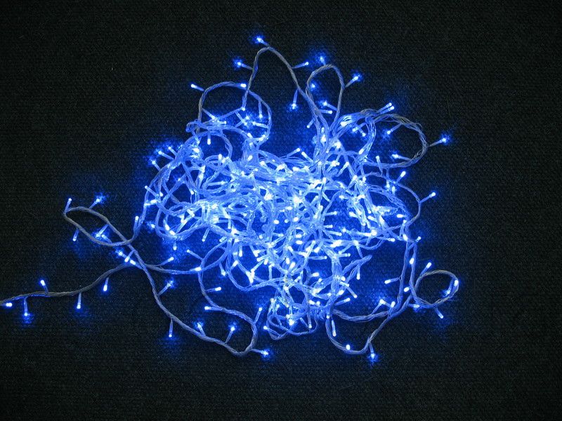 Светодиодная гирлянда, 9 м, 180 л, 8 режимов, синий, IP44 (350155) 350155 фото