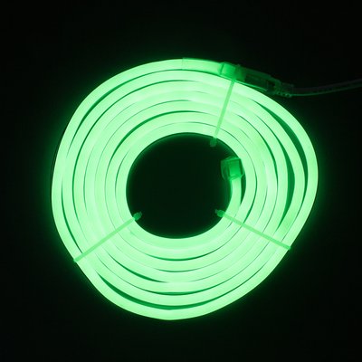 Неоновая светодиодная гирлянда-трубка SMD2835 LED, 3 м, зеленый, крепления, IP20 (950040) 950040 фото