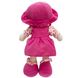 М'яка іграшка лялька з вишитим обличчям, 36 см, рожева сукня (861033) 861033 фото 2