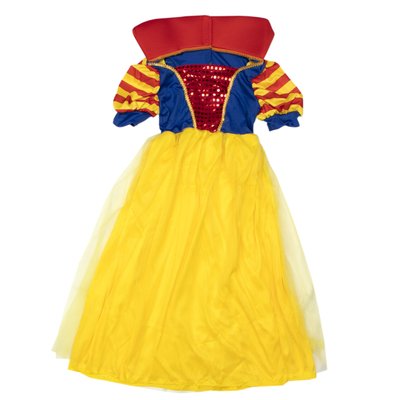 Дитячий карнавальний костюм Білосніжка, зріст 110-120 см, жовтий, віскоза та поліестер (CC008B) CC008B фото