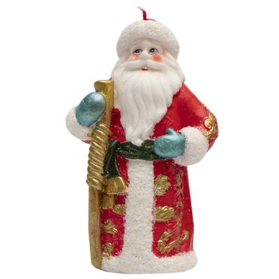 Свечка - Дед Мороз, 13,1 см, красная с белым, парафин (790432) 790432 фото