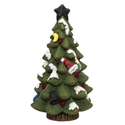 Декоративна фігурка - Ялинка новорічна, 26x25x46 см, зелений, магнезія (441310) 441310 фото