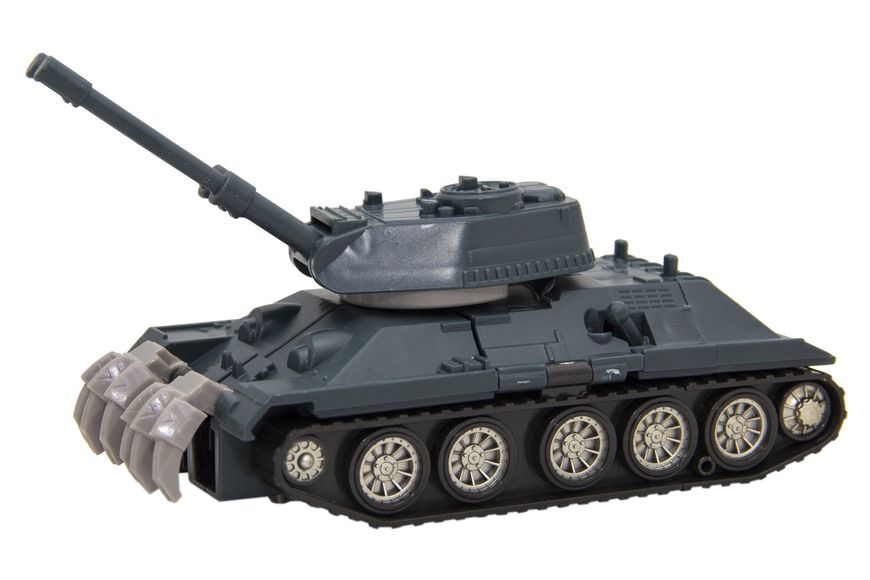 Трансформер армейский робот-танк, серый ковш, пластик (10958-1) 10958-1 фото
