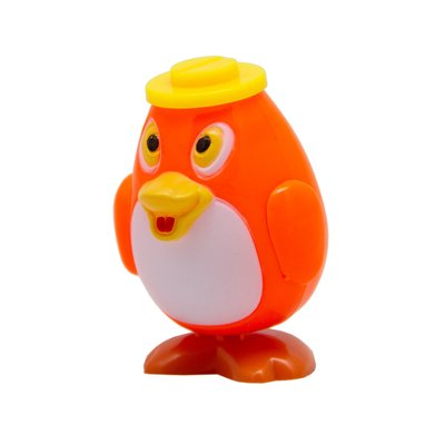 Іграшка заводна - пінгвін Aohua, 5,5x3,5x3,5 см, помаранчевий, пластик (8050A-3-2) 8050A-3-2 фото