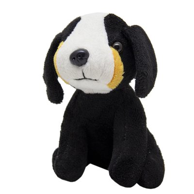 М'яка іграшка - щеня чорне, 13,5x8,5x8 см, чорний, поліестер (5216103-1) 5216103-1 фото