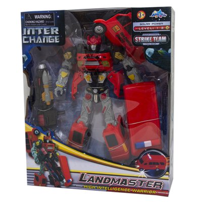Трансформер робот-рятувальник "Лендмастер", червоний (3866-2) 3866-2 фото