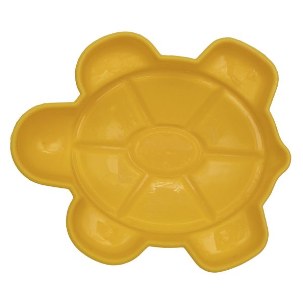 Формочка - черепашка, 9,3x7,6x2 см, желтый, пластик (JH2-003-1) JH2-003-1 фото