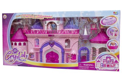 Игровой набор - "Хрустальный замок", звуковые и световые эффекты, 93,5x11x44 см, розовый, пластик (16398B) 16398B фото
