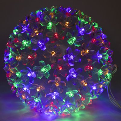 Светодиодная декорация - светящийся шар, 19 см, 150л, разноцветный, IP20 (650590) 650590 фото