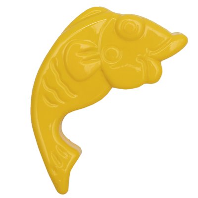 Формочка - рыбка, 10,5x5,5x2 см, желтый, пластик (JH2-004-1) JH2-004-1 фото