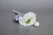Штучна квітка Жовтець, тканина, пластик, 35 см, білий (630065) 630065 фото 5