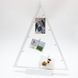 Светодиодная декорация, коллаж с прищепками - деревянный треугольник для 3 фото, 38,5 см, 2 АА, белый (141271) 141271 фото 3