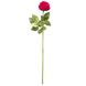 Искусственная роза-ветка, ткань, пластик, 64 см, розовый (630102) 630102 фото 1
