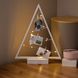 Светодиодная декорация, коллаж с прищепками - деревянный треугольник для 3 фото, 38,5 см, 2 АА, белый (141271) 141271 фото 2