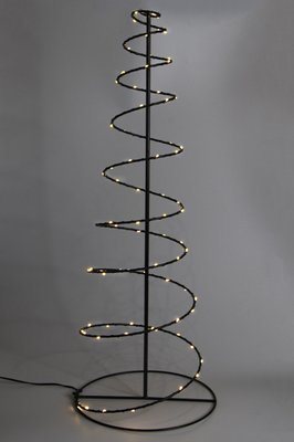 Світлодіодна декорація - Ялинка, 60x22x22 см, 80л, чорний, теплий білий, метал, IP44 (141042) 141042 фото