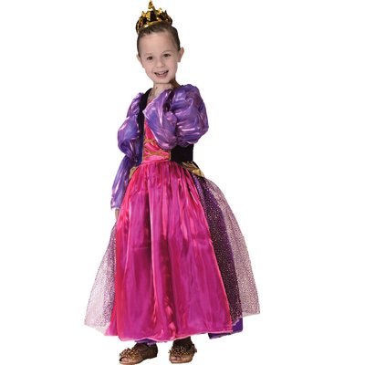 Дитячий карнавальний костюм принцеса, зріст 110-120 см, фіолетовий, віскоза, поліестер (CC290B) CC290B фото