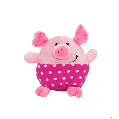 М'яка іграшка - порося рожеві штанці, 11 см, рожевий, поліестер (M1717111-2) M1717111-2 фото