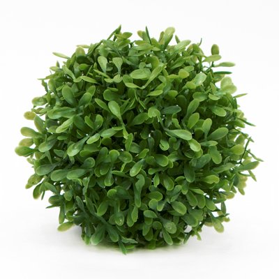 Штучна рослина кущ, Самшит, зелений, 13 см, пластик (960194) 960194 фото