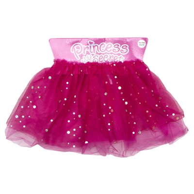 Дитяча карнавальна спідничка, 27 см, темно-рожева, текстиль (DRW-324) DRW-324 фото