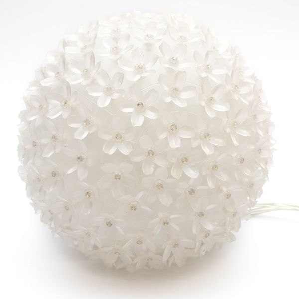 Світлодіодна декорація - куля що світиться, 23 см, 200л, біла, IP20 (650637) 650637 фото