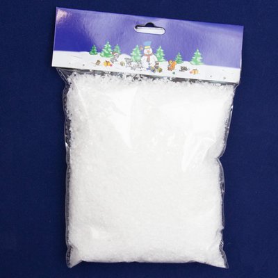 Штучний сніг, 1 упаковка, 80 г, поліетилен (200985) 200985 фото