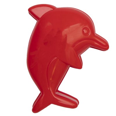 Формочка - дельфин, 16,5x13x3 см, красная, пластик (JH2-018-2) JH2-018-2 фото