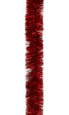 Новорічна прикраса - мішура, 200x5 см, ПВХ, червона (gp-50/2-1) gp-50/2-1 фото