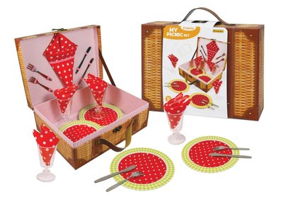 Набір ігрового посуду - пікнік, 26x19,5x10 см, різнокольоровий (CH52016) CH52016 фото