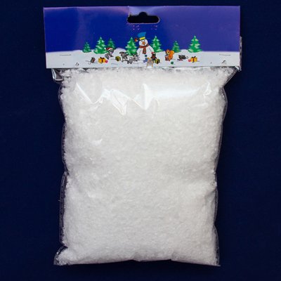 Искусственный снег, 1 упаковка, 80 г, полиэтилен (200992) 200992 фото