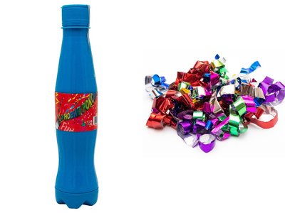 Хлопушка пневматическая - Кока-кола, синяя, 26 см (400386-1) 400386-1 фото