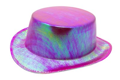 Шляпа карнавальная, ПВХ, 30x25x11 см, фиолетовый (462452) 462452 фото