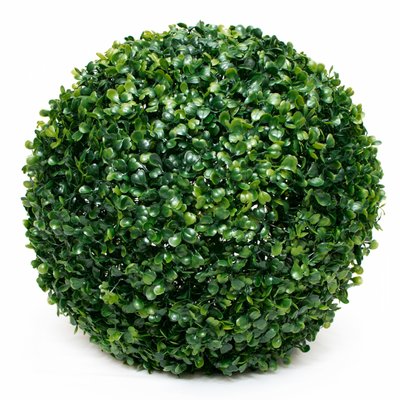 Штучна рослина кущ, Самшит, темно-зелений, 38 см, пластик (960279) 960279 фото