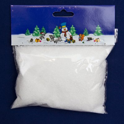 Искусственный снег, 1 упаковка, 60 г, полиэтилен (201005) 201005 фото