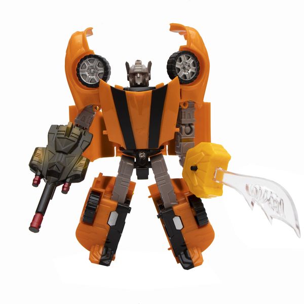 Трансформер робот со световыми эффектами, оранжевый, пластик (78115-65-6) 78115-65-6 фото