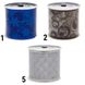 Декоративное украшение - ленточка в рулоне, 3 м, 6,3 см, синий, органза (080051-1) 080051-1 фото 3