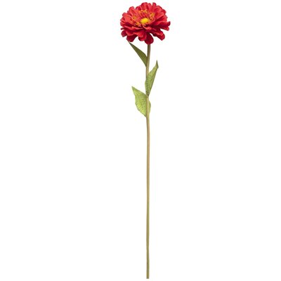 Искусственный цветок Маргаритка, ткань, пластик, 50 см, красный (630270) 630270 фото
