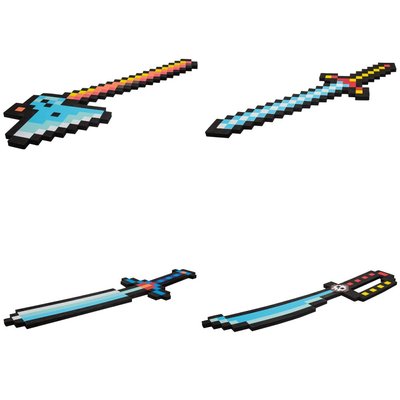 Набор мягкого оружия - 2 меча, топор, кинжал, разноцветный, EVA (518158) 518158 фото