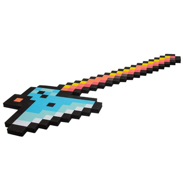 Набір піксельної м'якої зброї - 2 меча, сокира, кинджал, різнокольоровий, EVA (518158) 518158 фото
