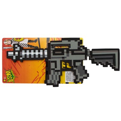 Игрушка детская - мягкая штурмовая винтовка, 39x15x2 см, серый, EVA (518264) 518264 фото