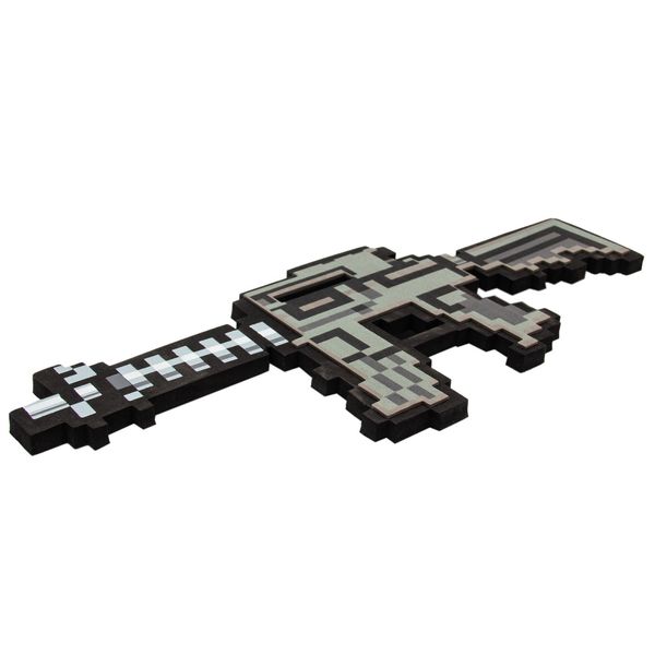 Игрушка детская - мягкая штурмовая винтовка, 39x15x2 см, серый, EVA (518264) 518264 фото