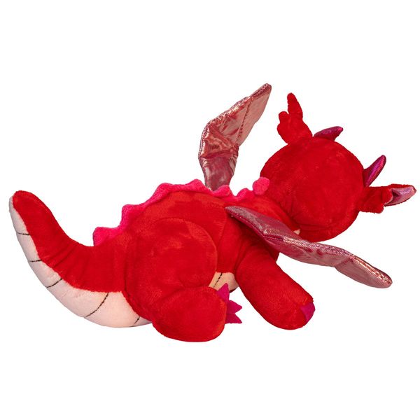 Мягкая игрушка - дракончик, 20 см, красный, полиэстер (396374) 396374 фото