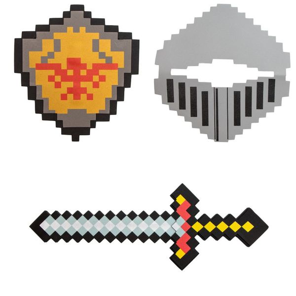 Набор мягкого оружия - меч, шлем, щит, разноцветный, EVA (518202) 518202 фото