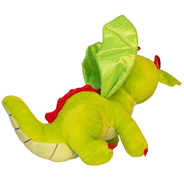 М'яка іграшка - дракончик, 20 см, салатовий, поліестер (396381) 396381 фото