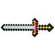 Набір піксельної м'якої зброї - меч, шолом, щит, різнокольоровий, EVA (518202) 518202 фото 4
