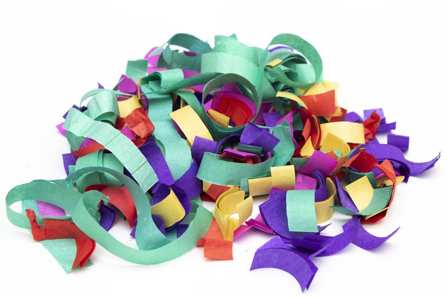 Хлопавка пневматична, 40 см, різнокольорові паперові конфетті (400201) 400201 фото