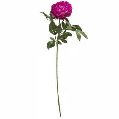 Искусственный цветок Пион, 83 см, фиолетовый, пластик (130320) 130320 фото