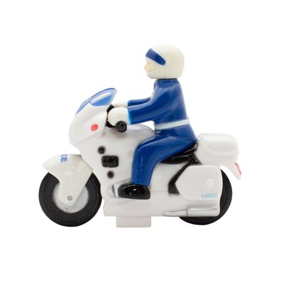 Игрушка заводная - мотоцикл Aohua, 5,2x4,5x3 см, белый, пластик (SM-50C-3) SM-50C-3 фото